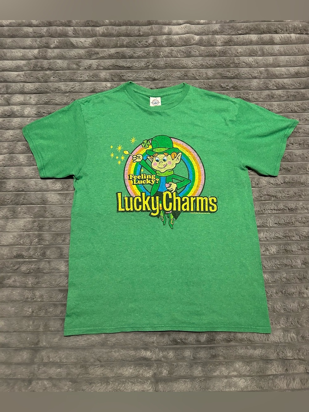 Vintage 90’s Delta Pro Weight Lucky Charms “Feeling Lucky” Graphic T-Shirt